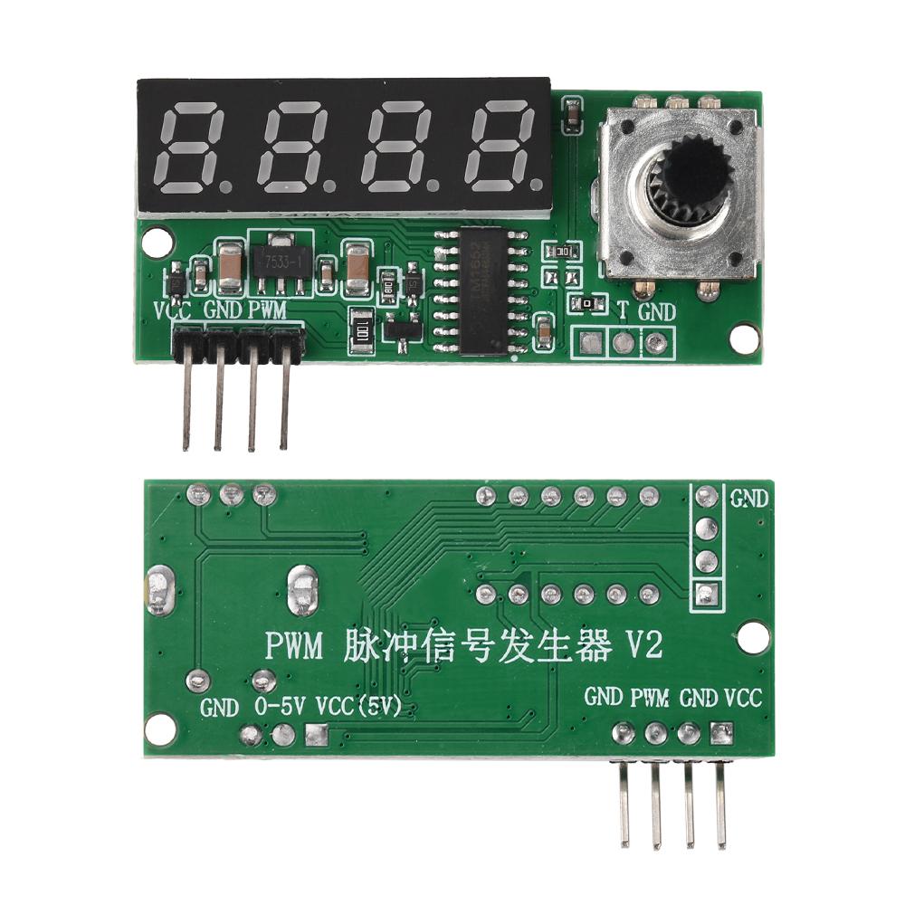 PWM Pulse Signal Generator Module 3.3V-30V 10HZ-150KHZ Adjustable Frequency 0.1%-99.9% Duty Ratio for Motor Speed Control DIY
PWM Pulse Signal Generator Module 3.3V-30V 10HZ-150KHZ Adjustable Frequency 0.1%-99.9% Duty Ratio for Motor Speed Control DIY