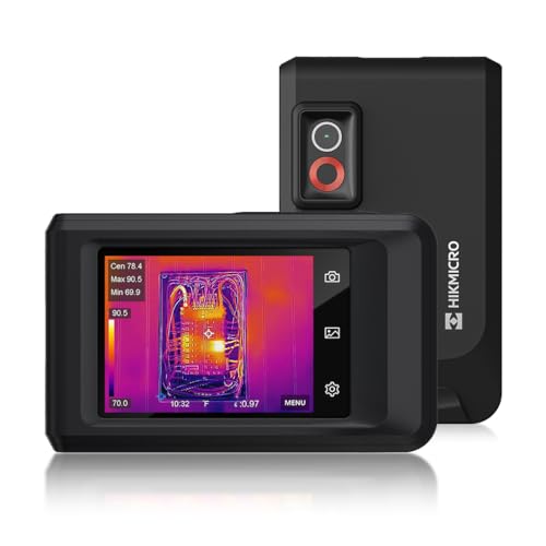 HIKMICRO PocketC Thermal Imaging Camera, 256 x 192 IR Resolution, 8MP Visible Light Camera, Video Recording, 3.5-inch Touchscreen, 25Hz Frame Rate, Di
HIKMICRO PocketC Thermal Imaging Camera, 256 x 192 IR Resolution, 8MP Visible Light Camera, Video Recording, 3.5-inch Touchscreen, 25Hz Frame Rate, Di