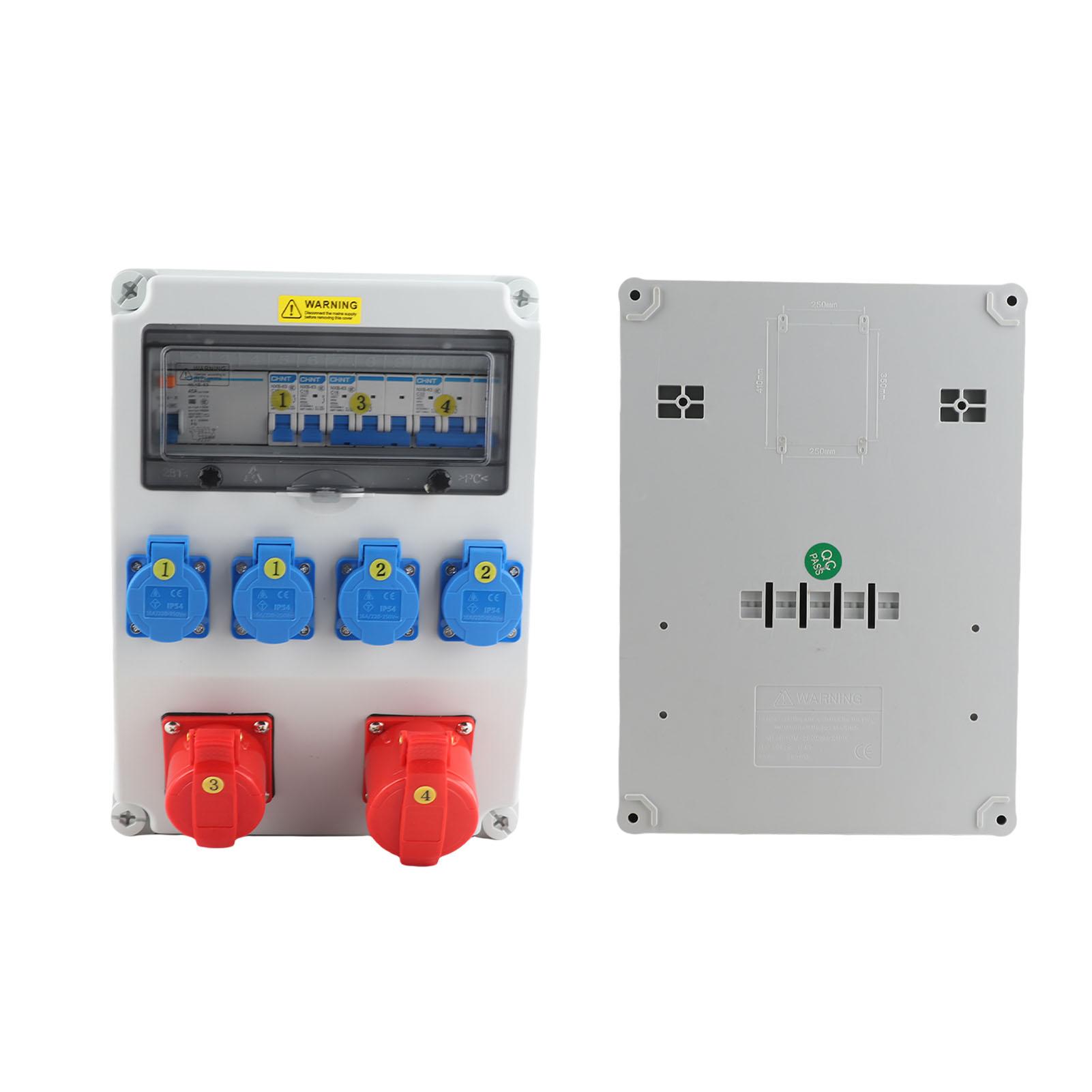 Industrial Socket Box 2 Core 220‑250V 5 Core 380‑415V Sockets C16 C32 Circuit Breakers Power Distribution Box
Industrial Socket Box 2 Core 220‑250V 5 Core 380‑415V Sockets C16 C32 Circuit Breakers Power Distribution Box