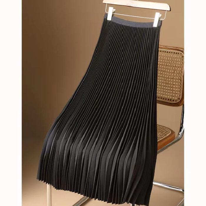 Cross-Border Satin Pleated A-Line Skirt - Summer 2026 High-Waisted Over-the-Knee Style 2XL чёрный
Cross-Border Satin Pleated A-Line Skirt - Summer 2026 High-Waisted Over-the-Knee Style 2XL чёрный