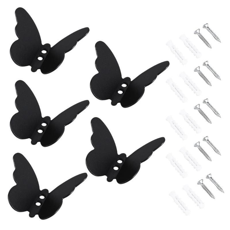 Decorative Butterfly Hooks Space Saving Butterfly Shape Wall Hooks Durable Stainless Steel Bathroom Hangers чорний
Decorative Butterfly Hooks Space Saving Butterfly Shape Wall Hooks Durable Stainless Steel Bathroom Hangers чорний