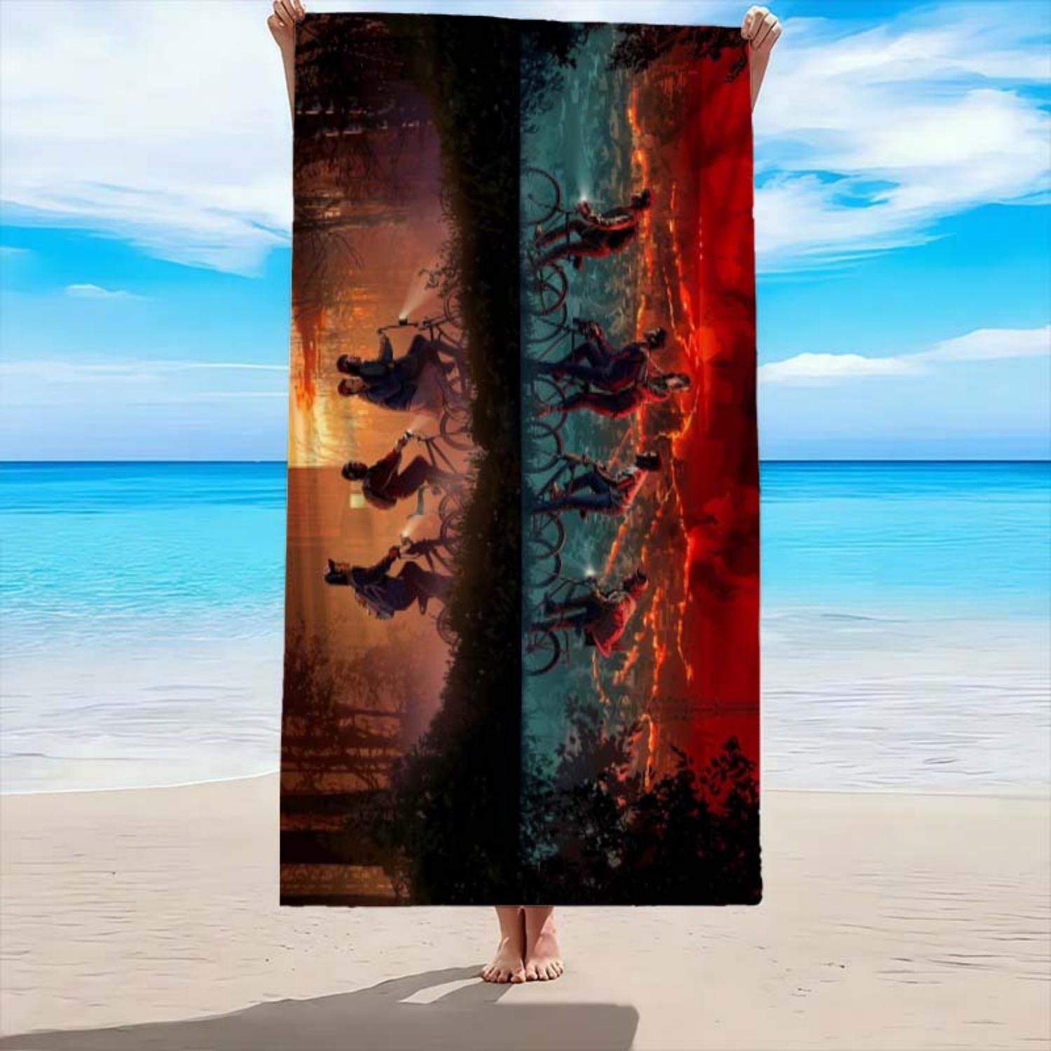 Vertical Ride Pattern Beach Towel,Super Absorbent Beach Towel, Comfortable and Practical Quick-Dry Swimming Towel W30*H60(CM)
Vertical Ride Pattern Beach Towel,Super Absorbent Beach Towel, Comfortable and Practical Quick-Dry Swimming Towel W30*H60(CM)