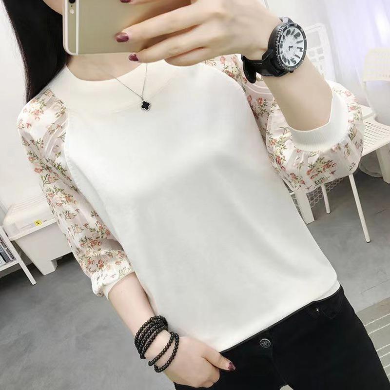 Women s Knitted T-shirt Spring and Autumn Top Loose Korean Round Neck Long Sleeve Knitted Shirt S белый
Women s Knitted T-shirt Spring and Autumn Top Loose Korean Round Neck Long Sleeve Knitted Shirt S белый