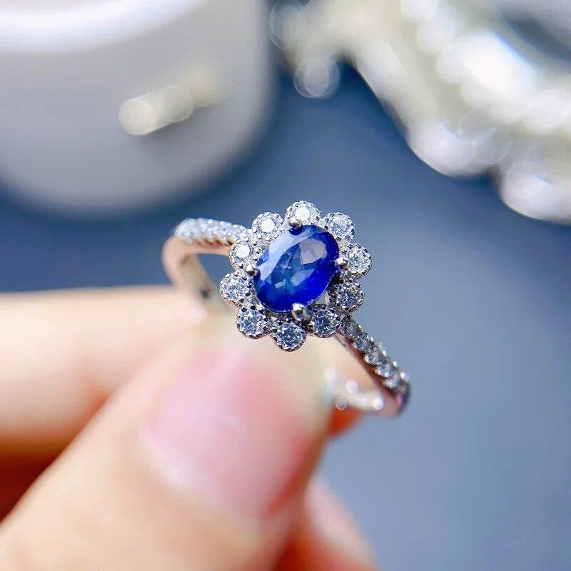 S925 Серебряное кольцо с натуральным сапфиром для женщин-подружек 4*6 мм с сертификатом, регулируемый размер
S925 Серебряное кольцо с натуральным сапфиром для женщин-подружек 4*6 мм с сертификатом, регулируемый размер