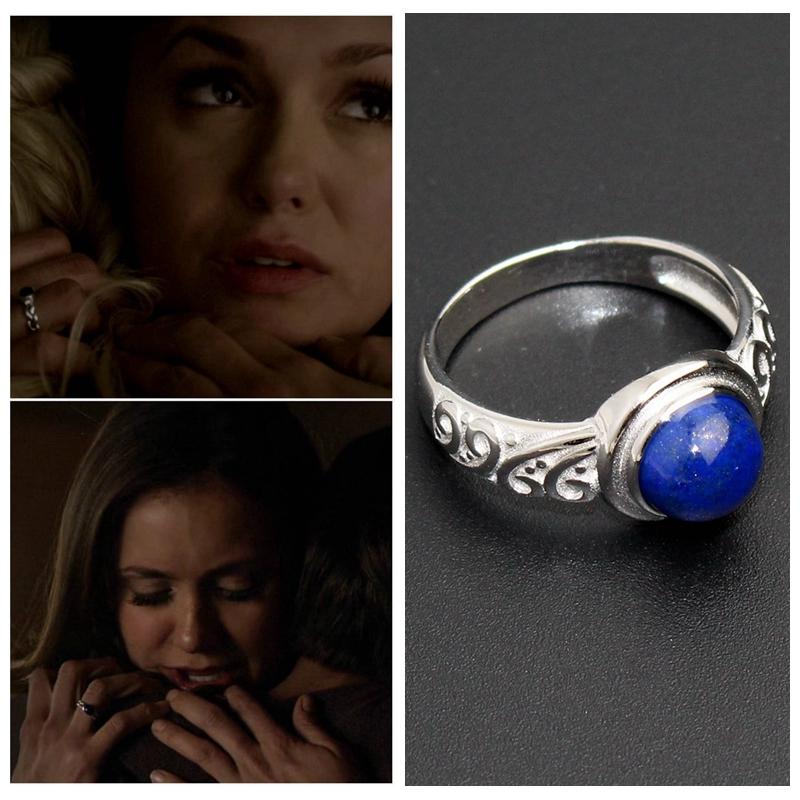 925 Silver Movie The Vampire Diaries Elena Gilbert Inspired Daylight Ring Real Lapis Lazuli 5
925 Silver Movie The Vampire Diaries Elena Gilbert Inspired Daylight Ring Real Lapis Lazuli 5