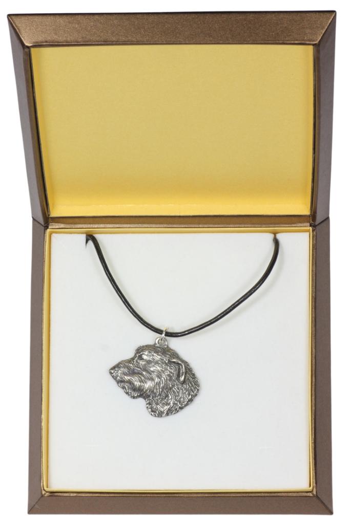 Irish Wolfhound I - Dog necklace in gift box, silver-plated locket for dog fan, striking pendant by Art-Dog brand срібний
Irish Wolfhound I - Dog necklace in gift box, silver-plated locket for dog fan, striking pendant by Art-Dog brand срібний