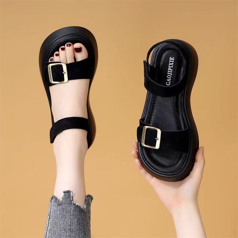 Korean Style Fashionable Platform Velcro Roman Sandals for Women, New Summer Style Soft Sole Lightweight Beach Shoes 35 чёрный
Korean Style Fashionable Platform Velcro Roman Sandals for Women, New Summer Style Soft Sole Lightweight Beach Shoes 35 чёрный