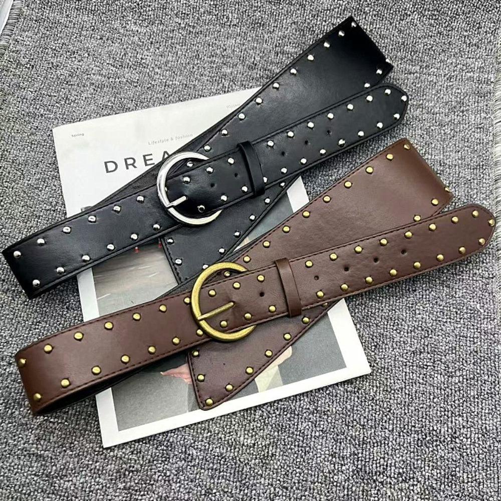PU Leather Metal Rivet Belt Adjustable Waist Corset Retro Wide Cummerbunds Pants Decorative коричневий
PU Leather Metal Rivet Belt Adjustable Waist Corset Retro Wide Cummerbunds Pants Decorative коричневий