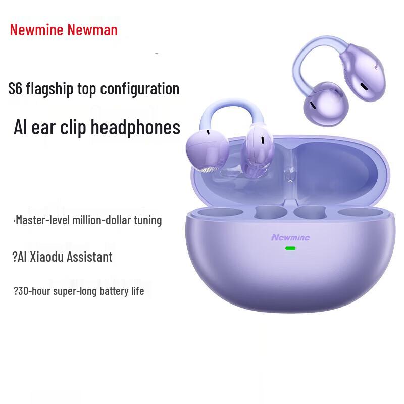 Newmine S6 OWS Clip-on Bluetooth Earphones
Newmine S6 OWS Clip-on Bluetooth Earphones