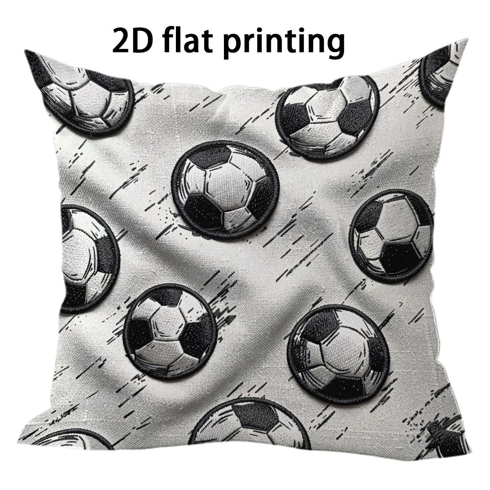 1pc Soccer Themed Throw Pillow Covers 2D Flat Printed Football Decorative Cushion Cases For Sports Fans Home Bedroom Decor 45x45cm-1pcs
1pc Soccer Themed Throw Pillow Covers 2D Flat Printed Football Decorative Cushion Cases For Sports Fans Home Bedroom Decor 45x45cm-1pcs