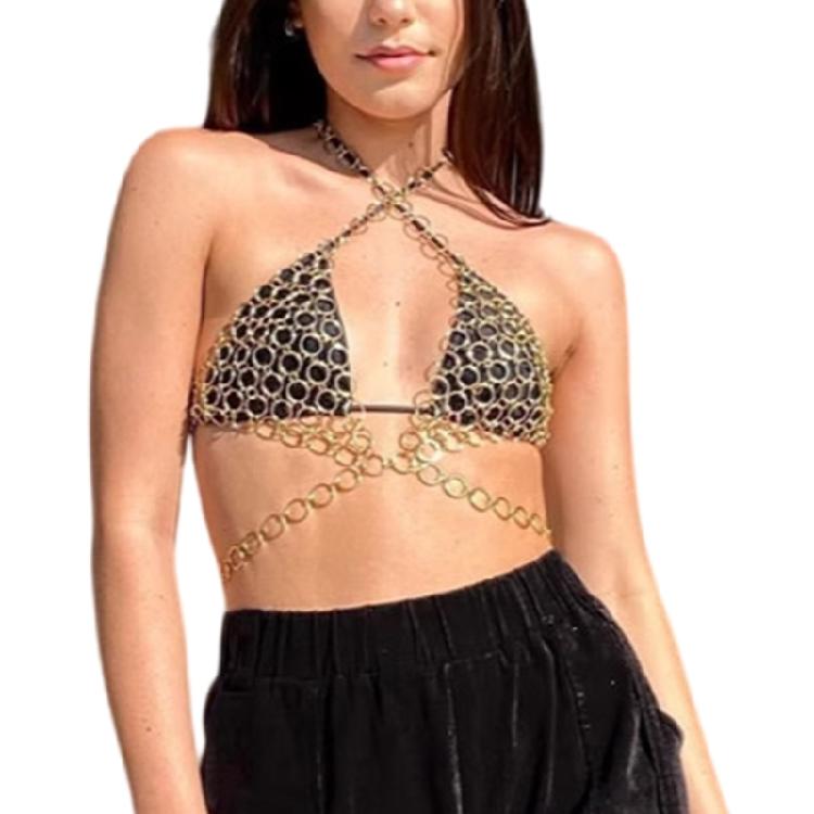 Metallic Circle Rings Detail Chest Chain Embellished Nightclub Body Chain Hollow Design For Women Comfortable Party Wear 1 золотий
Metallic Circle Rings Detail Chest Chain Embellished Nightclub Body Chain Hollow Design For Women Comfortable Party Wear 1 золотий