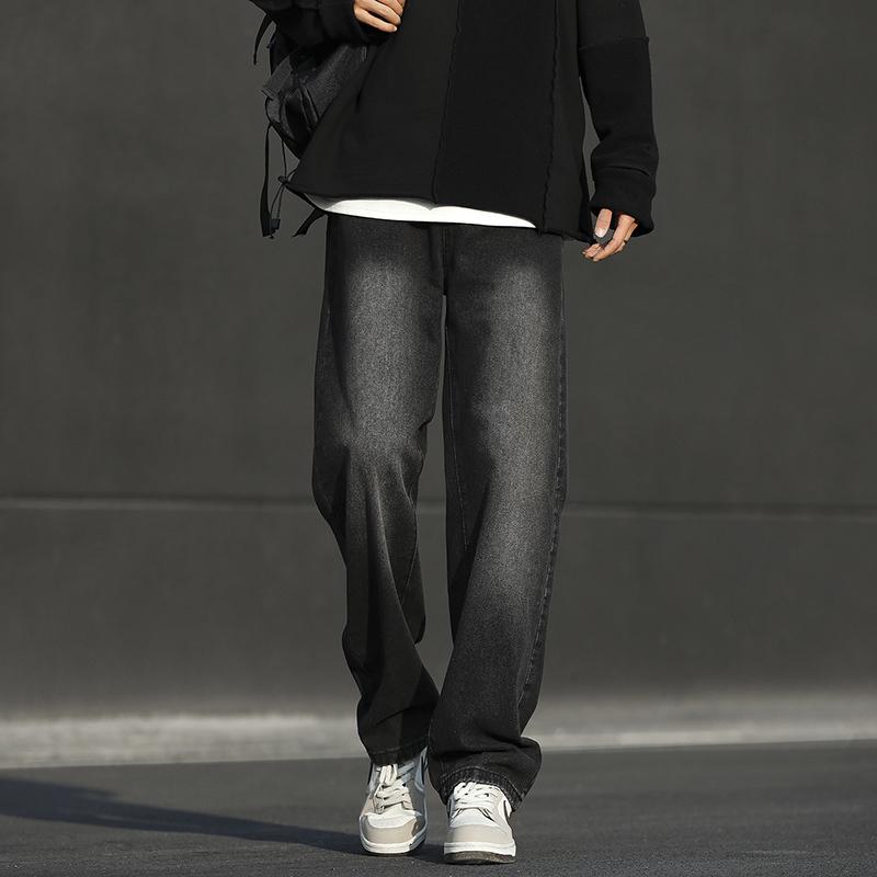 Hong Kong Style Distressed High Street Straight Jeans Men s Loose Casual Korean Style Trendy Casual Wide Leg Trousers S чёрный
Hong Kong Style Distressed High Street Straight Jeans Men s Loose Casual Korean Style Trendy Casual Wide Leg Trousers S чёрный