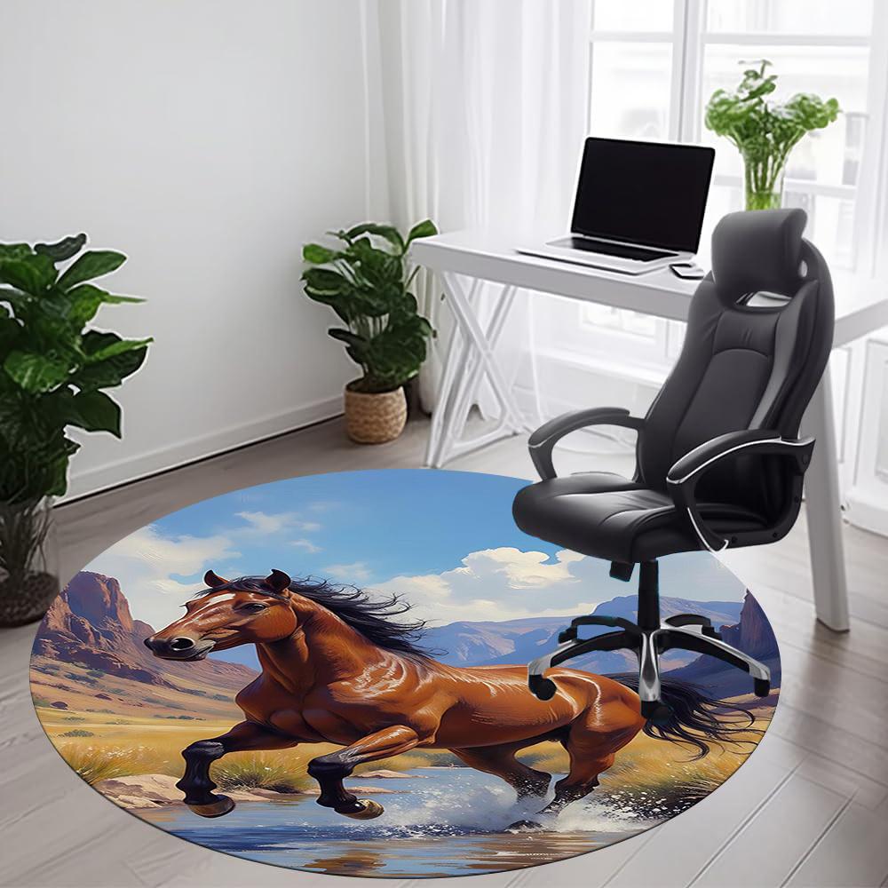 1pcHorse Desert Landscape Office Round Area Rug, Indoor Mat Suitable ForOffice, Under Office Chairs Bedroom Living Room Home Decor, Room Deco 037 80cm by 80cm
1pcHorse Desert Landscape Office Round Area Rug, Indoor Mat Suitable ForOffice, Under Office Chairs Bedroom Living Room Home Decor, Room Deco 037 80cm by 80cm