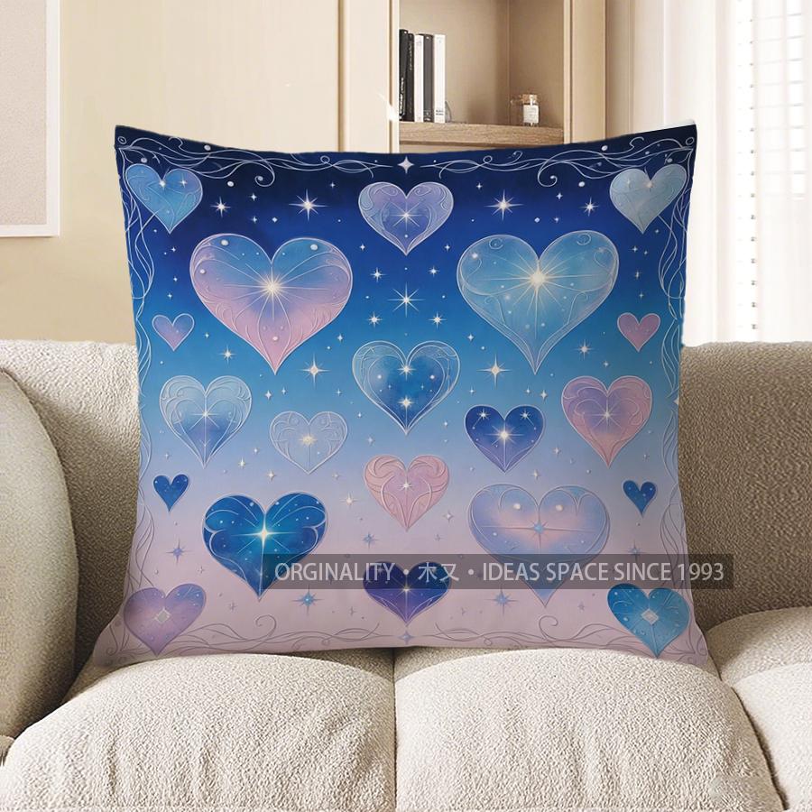 2D Starry Heart Pattern Digital Print Pillow Covers Pattern Cushion Cover Suitable For Sofa Bedroom Car Pillow Cover 40x40cm
2D Starry Heart Pattern Digital Print Pillow Covers Pattern Cushion Cover Suitable For Sofa Bedroom Car Pillow Cover 40x40cm