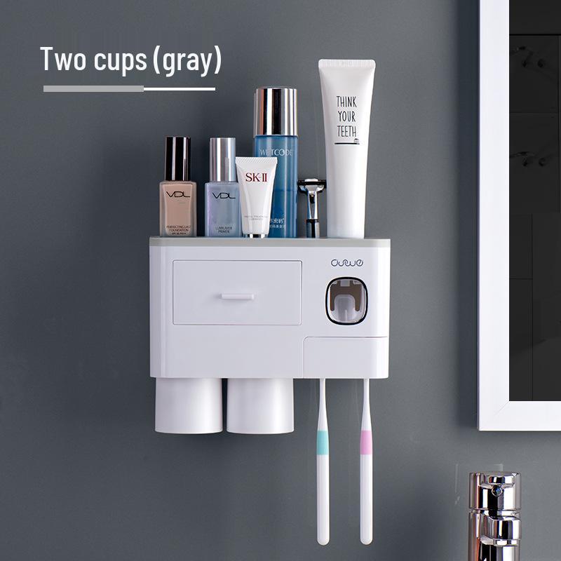 Wall-Mounted Automatic Toothpaste Dispenser and Toothbrush Holder Set - No Drill Needed
Wall-Mounted Automatic Toothpaste Dispenser and Toothbrush Holder Set - No Drill Needed