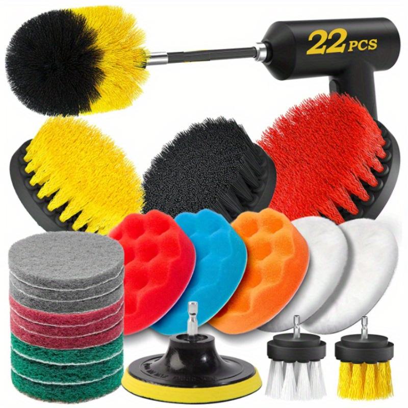 22-teiliges Bohrbürsten-Aufsatzset, Schrubbpads und Schwamm, Polierpads, Power-Schrubberbürste mit Langem Aufsatz, Auto-Polierpad-Kit
22-teiliges Bohrbürsten-Aufsatzset, Schrubbpads und Schwamm, Polierpads, Power-Schrubberbürste mit Langem Aufsatz, Auto-Polierpad-Kit