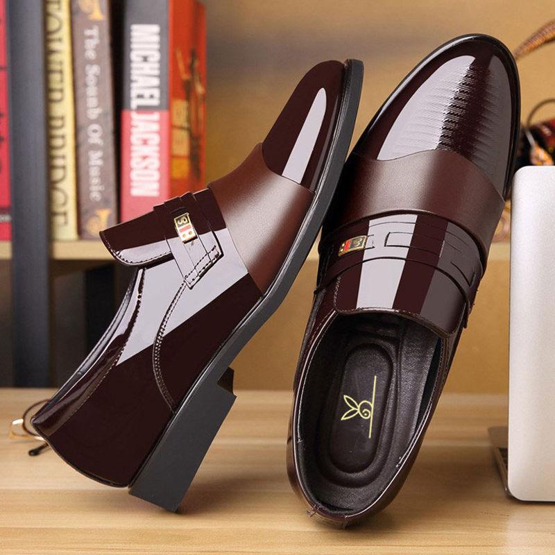 Men s shoes autumn new business dress men s leather shoes casual foot cover heightening leather shoes men s soft leather 44
Men s shoes autumn new business dress men s leather shoes casual foot cover heightening leather shoes men s soft leather 44