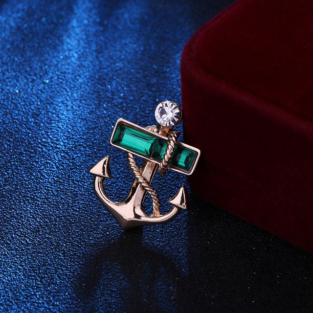 Модные броши в виде якоря, булавки на лацкан, хрустальные стразы, булавки для воротника рубашки мужского костюма, роскошные ювелирные изделия, значки, аксессуары зелёный
Модные броши в виде якоря, булавки на лацкан, хрустальные стразы, булавки для воротника рубашки мужского костюма, роскошные ювелирные изделия, значки, аксессуары зелёный