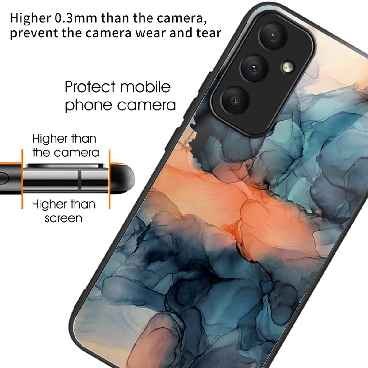 For Samsung Galaxy A35 5G Tempered Glass Back Phone Case Marble Pattern Printing Style E
For Samsung Galaxy A35 5G Tempered Glass Back Phone Case Marble Pattern Printing Style E