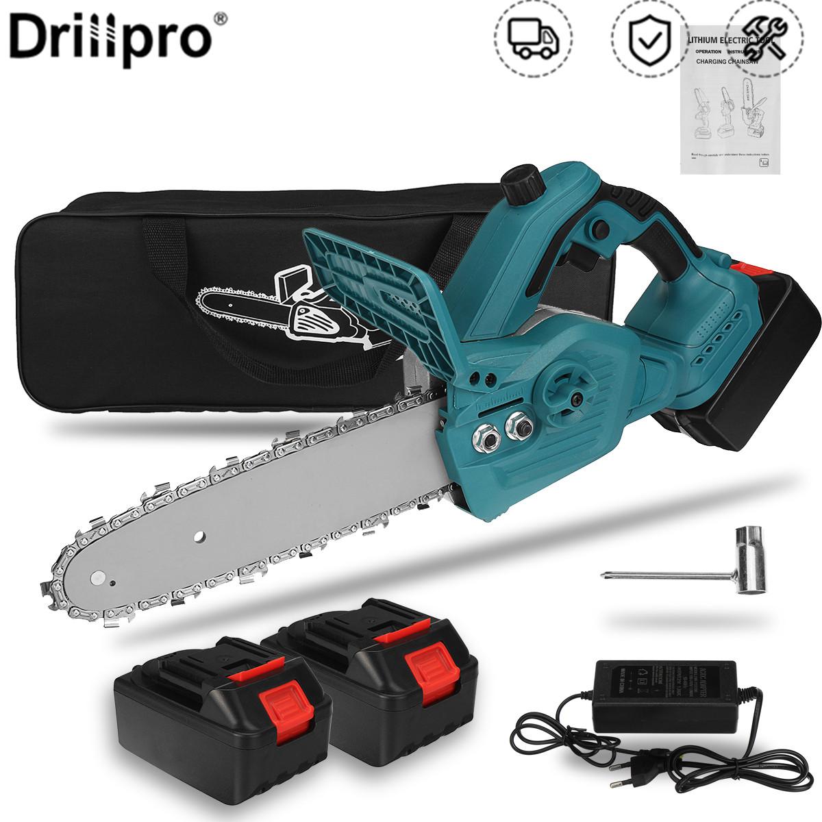 Drillpro 3000 Вт 10-дюймовая электрическая пила, бензопила с 2 шт. аккумулятором 28900 мАч, бесщеточный двигатель, перезаряжаемый резак по дереву для батареи Makiita
Drillpro 3000 Вт 10-дюймовая электрическая пила, бензопила с 2 шт. аккумулятором 28900 мАч, бесщеточный двигатель, перезаряжаемый резак по дереву для батареи Makiita
