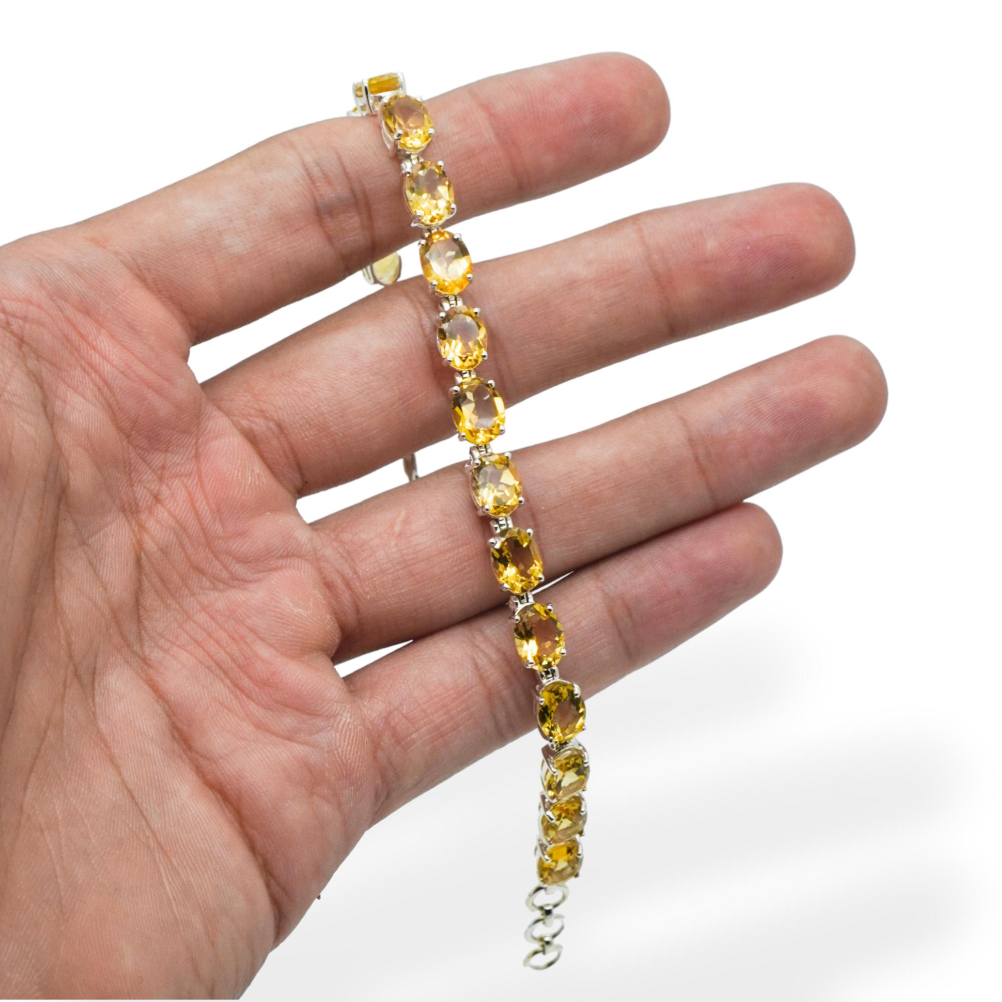 Браслет Теніс зі Стерлінгового Срібла - Розкішний Браслет на Ланцюжку | Дизайнерська Прикраса з Овальним Каменем зі Срібла 925 проби Подарунок для Жінок, Браслет Теніс жовтий
Браслет Теніс зі Стерлінгового Срібла - Розкішний Браслет на Ланцюжку | Дизайнерська Прикраса з Овальним Каменем зі Срібла 925 проби Подарунок для Жінок, Браслет Теніс жовтий