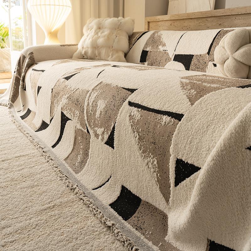Nordic Geometric Printed All-Cover Sofa Towel Double Face Usable Chenille Sofa Cover Anti-Scratch Seat Cushion for Living Room 180x130cm
Nordic Geometric Printed All-Cover Sofa Towel Double Face Usable Chenille Sofa Cover Anti-Scratch Seat Cushion for Living Room 180x130cm