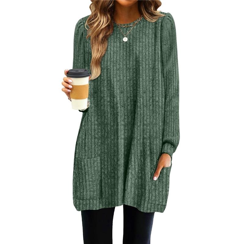 Women s Ribbed Knit Tunic Top Long Sleeve Pocketed Loose Sweate XXL зелений
Women s Ribbed Knit Tunic Top Long Sleeve Pocketed Loose Sweate XXL зелений