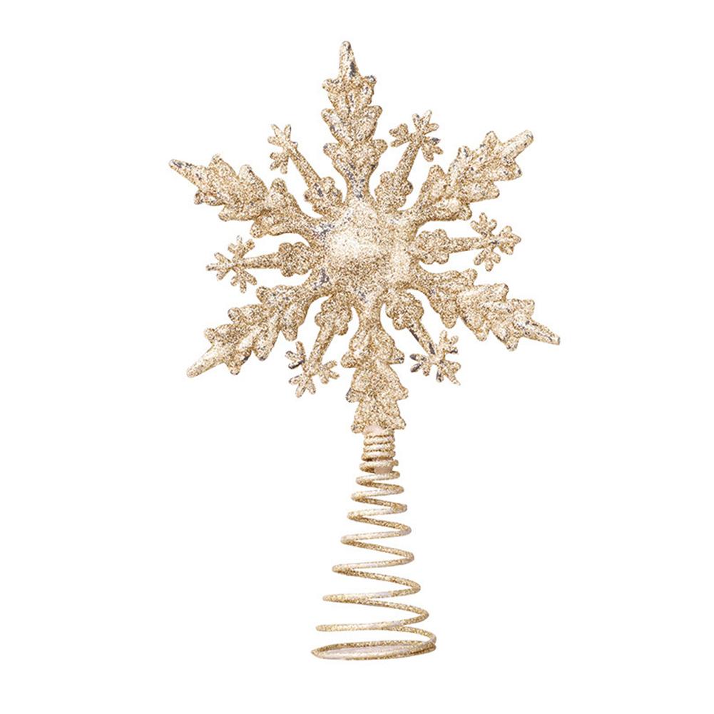 Festive Gold Glitter Snowflake Christmas Tree Top Star Decoration for Trees Wreaths Garlands and Holiday Table Displays
Festive Gold Glitter Snowflake Christmas Tree Top Star Decoration for Trees Wreaths Garlands and Holiday Table Displays