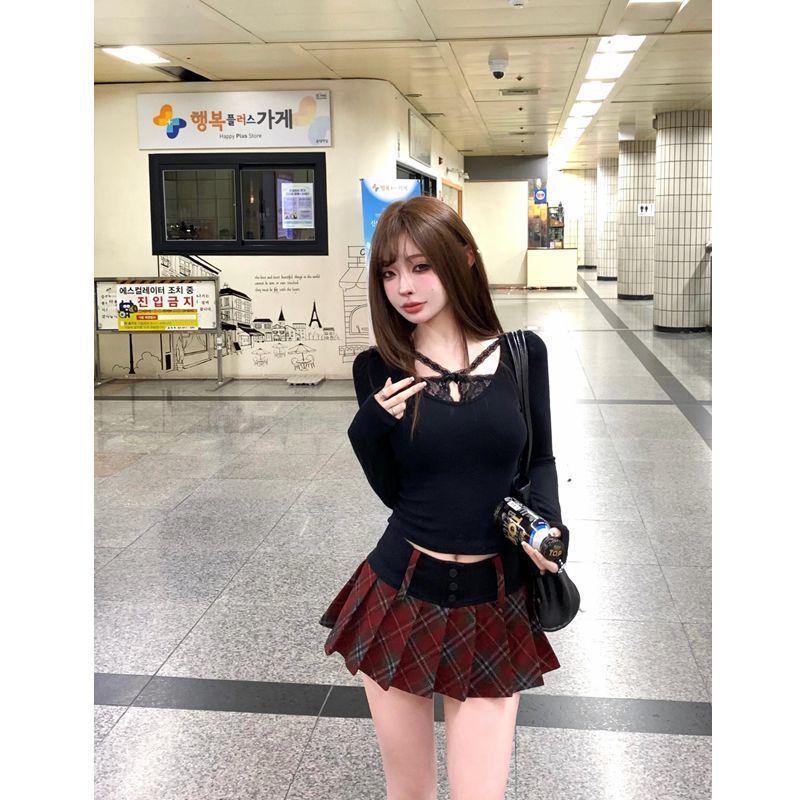 2025 Autumn Women s Lace-Up Slim Fit T-Shirt & High Waist Midi Skirt Set M
2025 Autumn Women s Lace-Up Slim Fit T-Shirt & High Waist Midi Skirt Set M