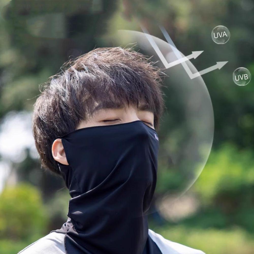 Fishing Face Shield Ice Silk Sunscreen Mask Sun Protection Neckline Face Cover Hiking pink-no holes
Fishing Face Shield Ice Silk Sunscreen Mask Sun Protection Neckline Face Cover Hiking pink-no holes