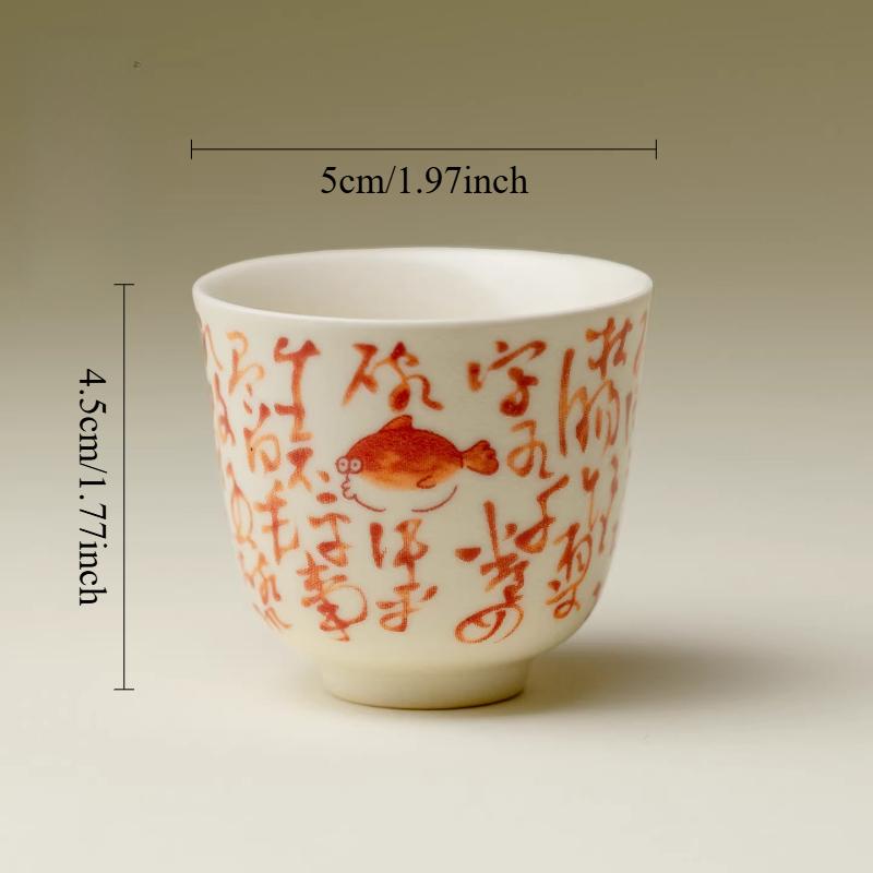 40ml Ceramic Goldfish Tea Cup Hand Drawn Text Master Cup Jingdezhen Chinese Style Tea Cup Household Kung Fu Drinking Utensils 40ml оранжевый
40ml Ceramic Goldfish Tea Cup Hand Drawn Text Master Cup Jingdezhen Chinese Style Tea Cup Household Kung Fu Drinking Utensils 40ml оранжевый