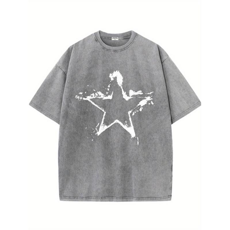 Distressed White Star Grunge Design, Retro style, classic men s round neck distressed short sleeved shirt, pure 3XL
Distressed White Star Grunge Design, Retro style, classic men s round neck distressed short sleeved shirt, pure 3XL