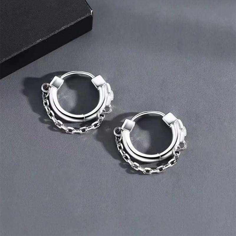 New Minimalist Copper Plated Chain Earrings for Women Men Teens Punk Small Hoop Male Earring Trend Zircon
New Minimalist Copper Plated Chain Earrings for Women Men Teens Punk Small Hoop Male Earring Trend Zircon
