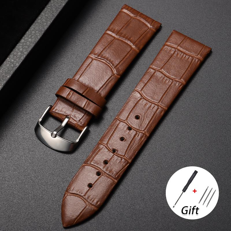 18mm 20mm 22mm Soft Leather Strap for Seiko for Omega Watch Band Crocodile Pattern Cowhide Bracelet Sport Waterproof Wristband 22mm коричневий
18mm 20mm 22mm Soft Leather Strap for Seiko for Omega Watch Band Crocodile Pattern Cowhide Bracelet Sport Waterproof Wristband 22mm коричневий