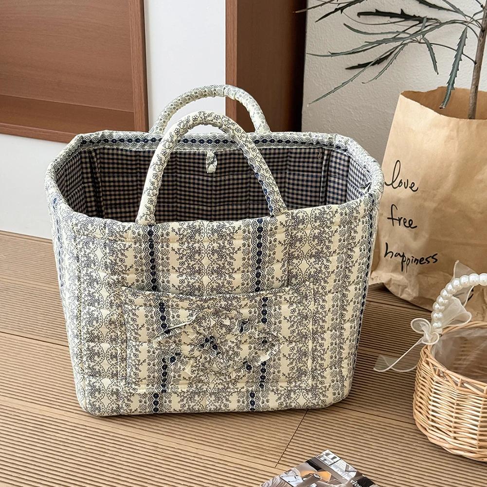 Laundry Storage Basket W/Handle Fabric Pastoral Debris Organizing Bag Sundries Storage Organizer for Office Home Bedroom Clothes
Laundry Storage Basket W/Handle Fabric Pastoral Debris Organizing Bag Sundries Storage Organizer for Office Home Bedroom Clothes