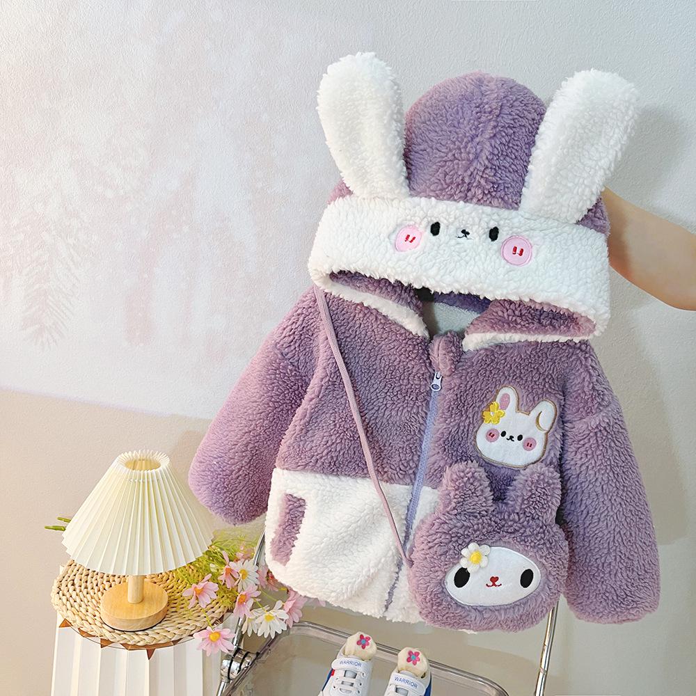2024 Зимове дитяче мультяшне флісове пальто для дівчинки з кролячими вушками 90cm фіолетовий
2024 Зимове дитяче мультяшне флісове пальто для дівчинки з кролячими вушками 90cm фіолетовий
