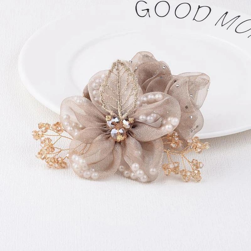 1Pcs Fashionable Hair Accessory Floral & Leaf Design Hair Scrunchie With Rhinestones And Pearl For Party Beach Decoration
1Pcs Fashionable Hair Accessory Floral & Leaf Design Hair Scrunchie With Rhinestones And Pearl For Party Beach Decoration