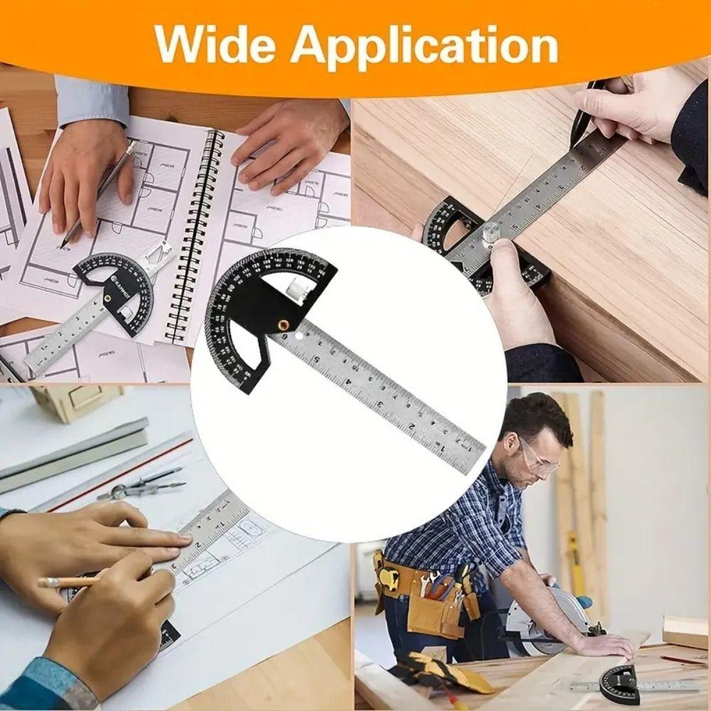 8/12 Inch Angle Gauge 180 ° Multi-angle Measurement Tools Woodworking Edge Measurement 8inch
8/12 Inch Angle Gauge 180 ° Multi-angle Measurement Tools Woodworking Edge Measurement 8inch