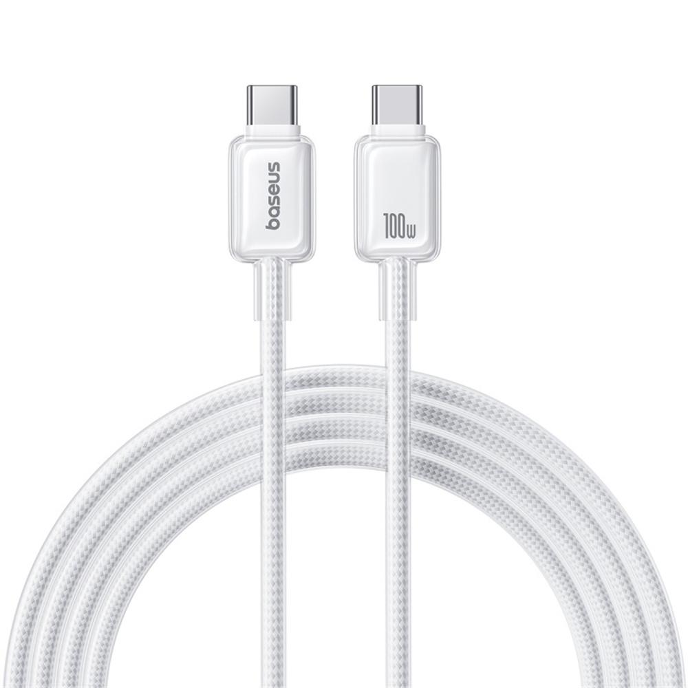 Кабель BASEUS Crystal 2 м 100 Вт для швидкого заряджання USB-C до USB-C з нейлоновим плетеним дротом White
Кабель BASEUS Crystal 2 м 100 Вт для швидкого заряджання USB-C до USB-C з нейлоновим плетеним дротом White