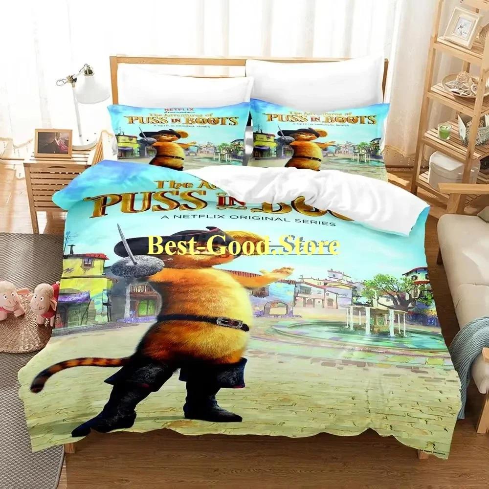 Wolf PUS IN BOTS Beding Set Printed Bed Linen Set With Pilowcase Bed Soft Duvet Cover Soft Single Double Quen Super King-Sized Dimensionsd Dimensions 100*200cm Single
Wolf PUS IN BOTS Beding Set Printed Bed Linen Set With Pilowcase Bed Soft Duvet Cover Soft Single Double Quen Super King-Sized Dimensionsd Dimensions 100*200cm Single