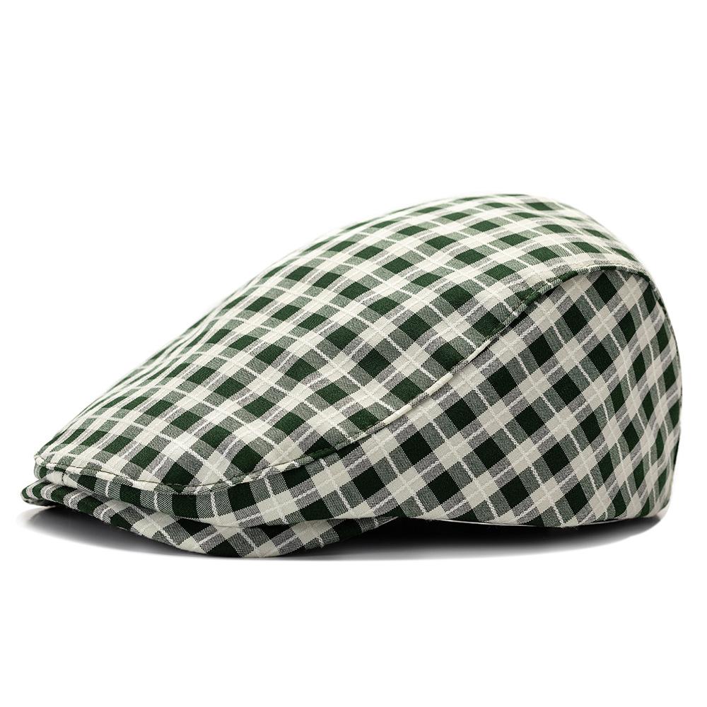 Classic Cotton Linen Plaid Beret Autumnbritish Vintage Forward Cap зелений
Classic Cotton Linen Plaid Beret Autumnbritish Vintage Forward Cap зелений