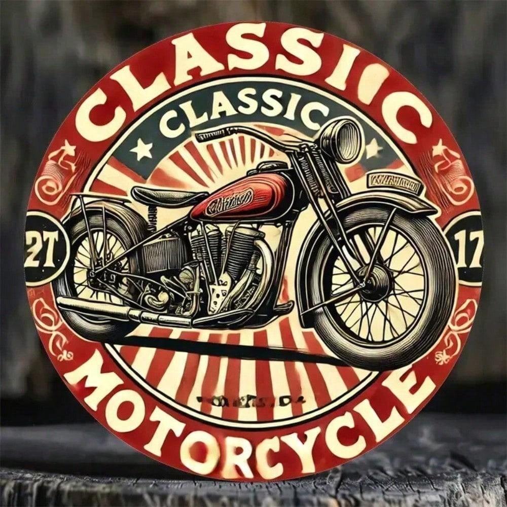 Vintage 8 Inch Round Aluminum Motorcycle Garage Sign Retro Rustic Metal Wall Art for Man Cave Bar Pub Decor різнокольоровий
Vintage 8 Inch Round Aluminum Motorcycle Garage Sign Retro Rustic Metal Wall Art for Man Cave Bar Pub Decor різнокольоровий