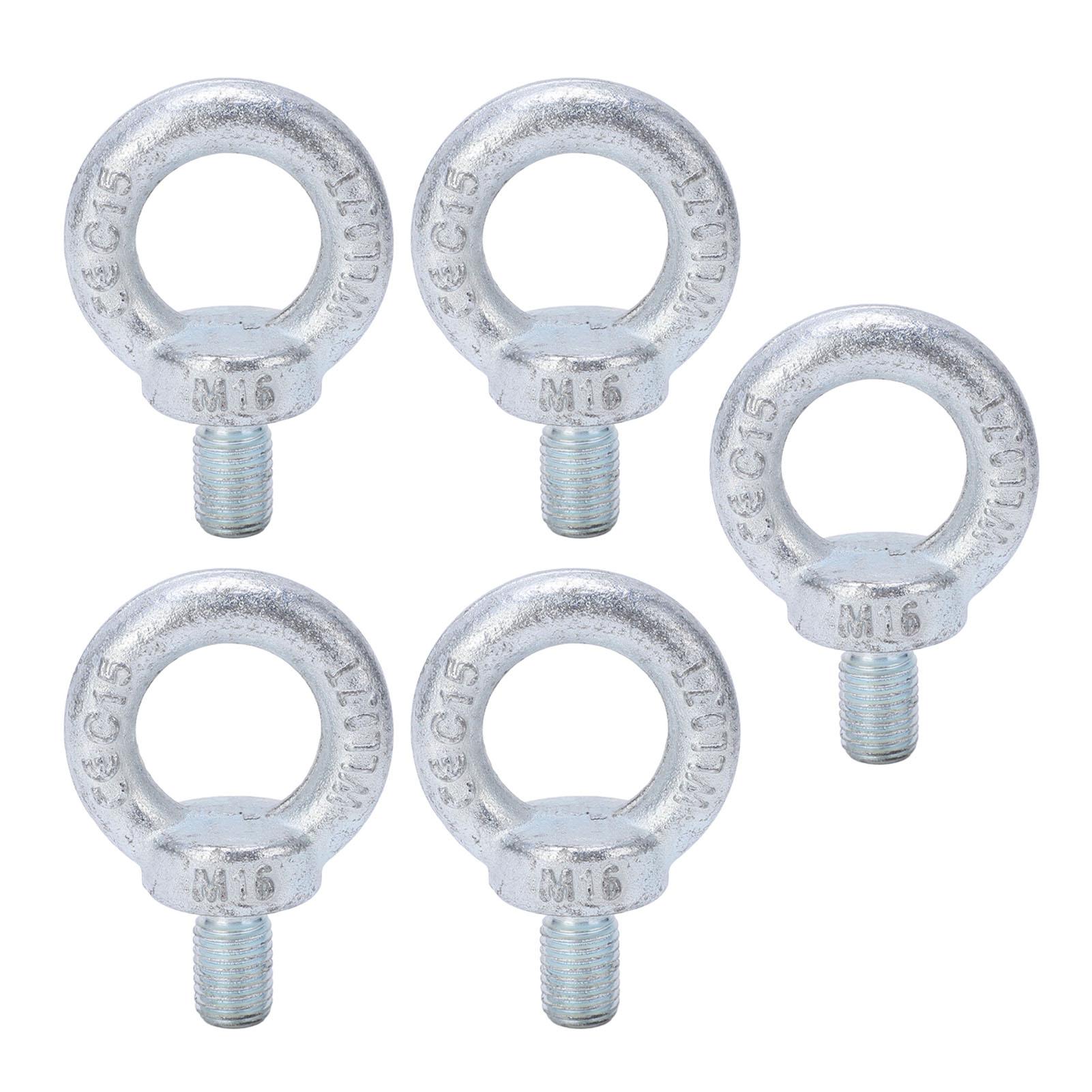 5PCS Lifting Shoulder Eye Bolt Electroplating White Zinc Q235 Steel Lifting Ring Threaded Eyebolt
5PCS Lifting Shoulder Eye Bolt Electroplating White Zinc Q235 Steel Lifting Ring Threaded Eyebolt