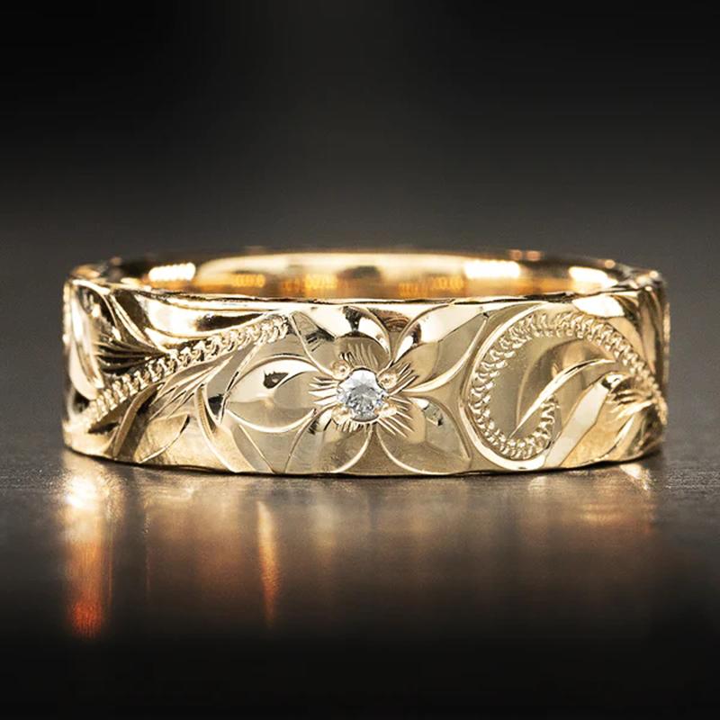 Huitan Aesthetic Flower Floral Pattern Rings for Women Carved Luxury Gold Color Wedding Band Accessories Gifts Statement Zircon 6
Huitan Aesthetic Flower Floral Pattern Rings for Women Carved Luxury Gold Color Wedding Band Accessories Gifts Statement Zircon 6