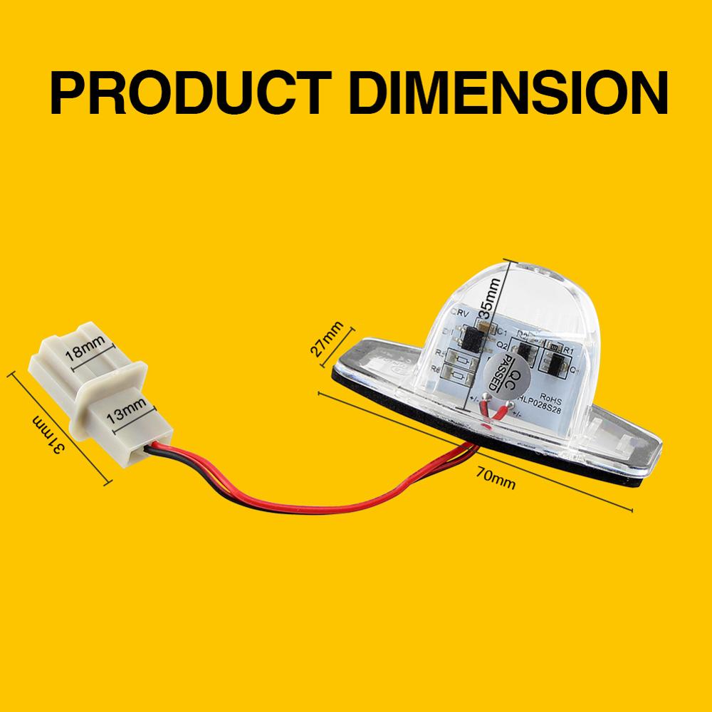 2pcs Error Free LED Car Number License Plate for Honda Crv Fit Jazz Crosstour Odyssey Stream Freed Logo Insight HRV FRV
2pcs Error Free LED Car Number License Plate for Honda Crv Fit Jazz Crosstour Odyssey Stream Freed Logo Insight HRV FRV