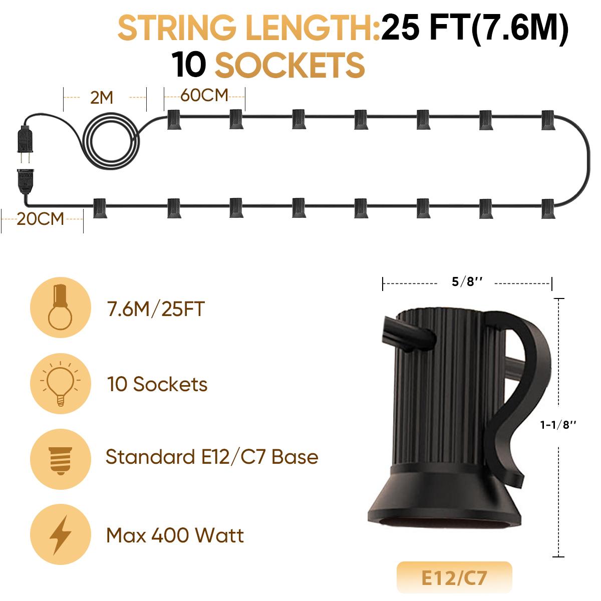 Гирлянда E12 розетки C7 база электрический кабель EU 220V US 110V держатель лампы подключаемый водонепроницаемый свадьба день рождения украшение Eu plug
Гирлянда E12 розетки C7 база электрический кабель EU 220V US 110V держатель лампы подключаемый водонепроницаемый свадьба день рождения украшение Eu plug