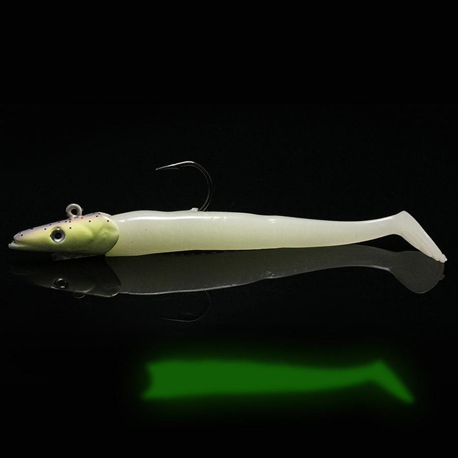 Soft Lure Glow Crazy Fish Sand Eel Wobbler Bait with Jig Head Hook Silicone Sea Bass Pike Cana Rockfishing Grouper Vinyl Fishing 260319 as the option picture фіолетовий
Soft Lure Glow Crazy Fish Sand Eel Wobbler Bait with Jig Head Hook Silicone Sea Bass Pike Cana Rockfishing Grouper Vinyl Fishing 260319 as the option picture фіолетовий