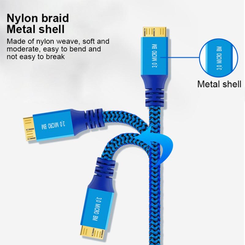 0.3m USB 3.0 Male to Micro USB 3.0 Male Braided Cable Data Transfer Charging Wire As Shown A
0.3m USB 3.0 Male to Micro USB 3.0 Male Braided Cable Data Transfer Charging Wire As Shown A