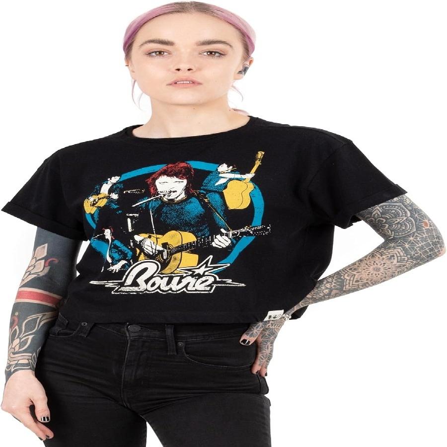 David Bowie Cropped T-Shirt for Women _ Ladies Band Graphic Black Short Sleeve Rock Tee _ Music Gifts Merchandise XXXXXL чорний
David Bowie Cropped T-Shirt for Women _ Ladies Band Graphic Black Short Sleeve Rock Tee _ Music Gifts Merchandise XXXXXL чорний