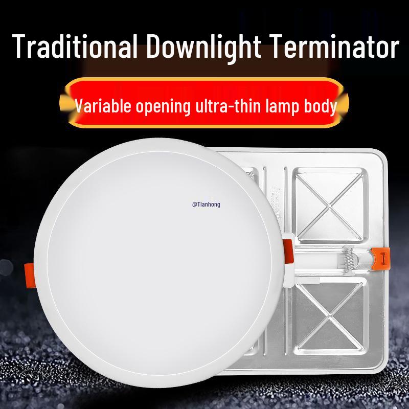 Adjustable Recessed Downlight Panel: Square/Round Spotlight for Home 7W Round, Warm White, Opening 5-9cm
Adjustable Recessed Downlight Panel: Square/Round Spotlight for Home 7W Round, Warm White, Opening 5-9cm